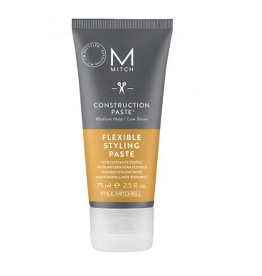 Stylingpaste für Männer mit flexiblem Halt und Matt Finish, Tube in Grau Orange Design Paul Mitchell MITCH