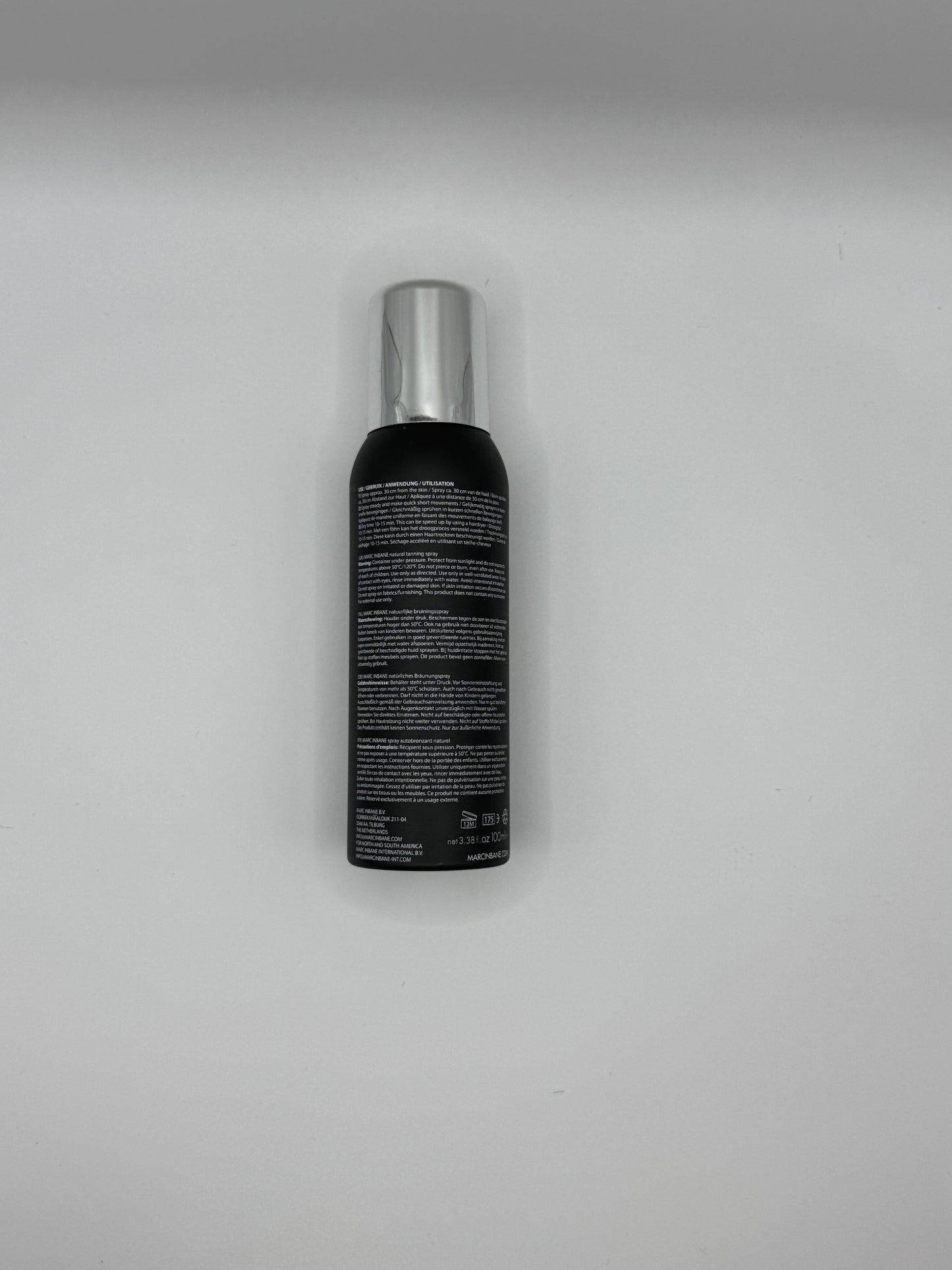 Marc Inbane Hyaluronic Self Tan Spray 150 ml – luxuriöses Bräunungsspray mit Hyaluron für natürliche Bräune und gepflegte Haut