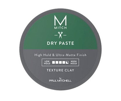 Matte Stylingpaste für Männer mit starkem Halt und strukturierendem Effekt, Produktdose mit grauem Deckel – Paul Mitchell MITCH