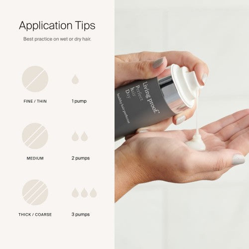 Living Proof Perfect Hair Day Healthy Hair Perfector Anwendung Dosierung in die Hand je nach Haardichte – Living Proof