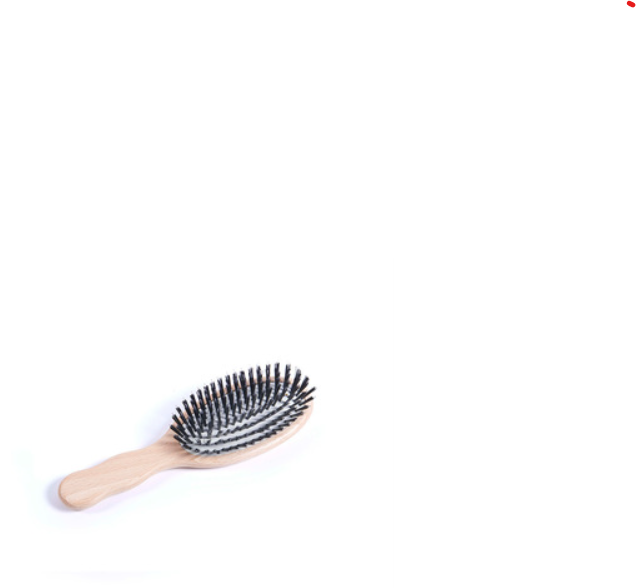 Retro-Haarbürste mit Kunststoffborsten in zwei Größen – vegan, pflegend, ideal für Extensions