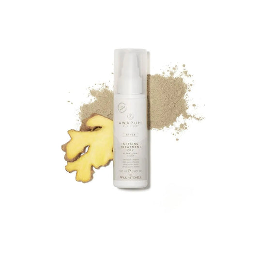 Awapuhi Wild Ginger Styling Treatment Oil Paul Mitchell – leichtes Pflegeöl für trockenes Haar mit Glanz und Frizz-Kontrolle