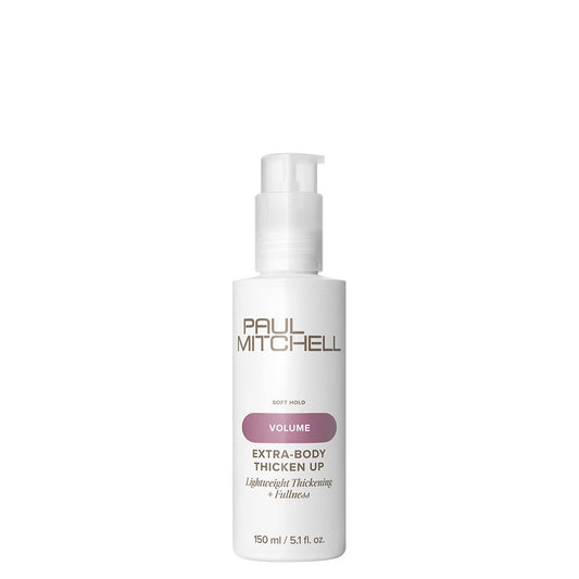 Paul Mitchell Extra-Body Thicken Up Stylingcreme für mehr Haarfülle, weiße Pumpflasche für feines Haar – Paul Mitchell