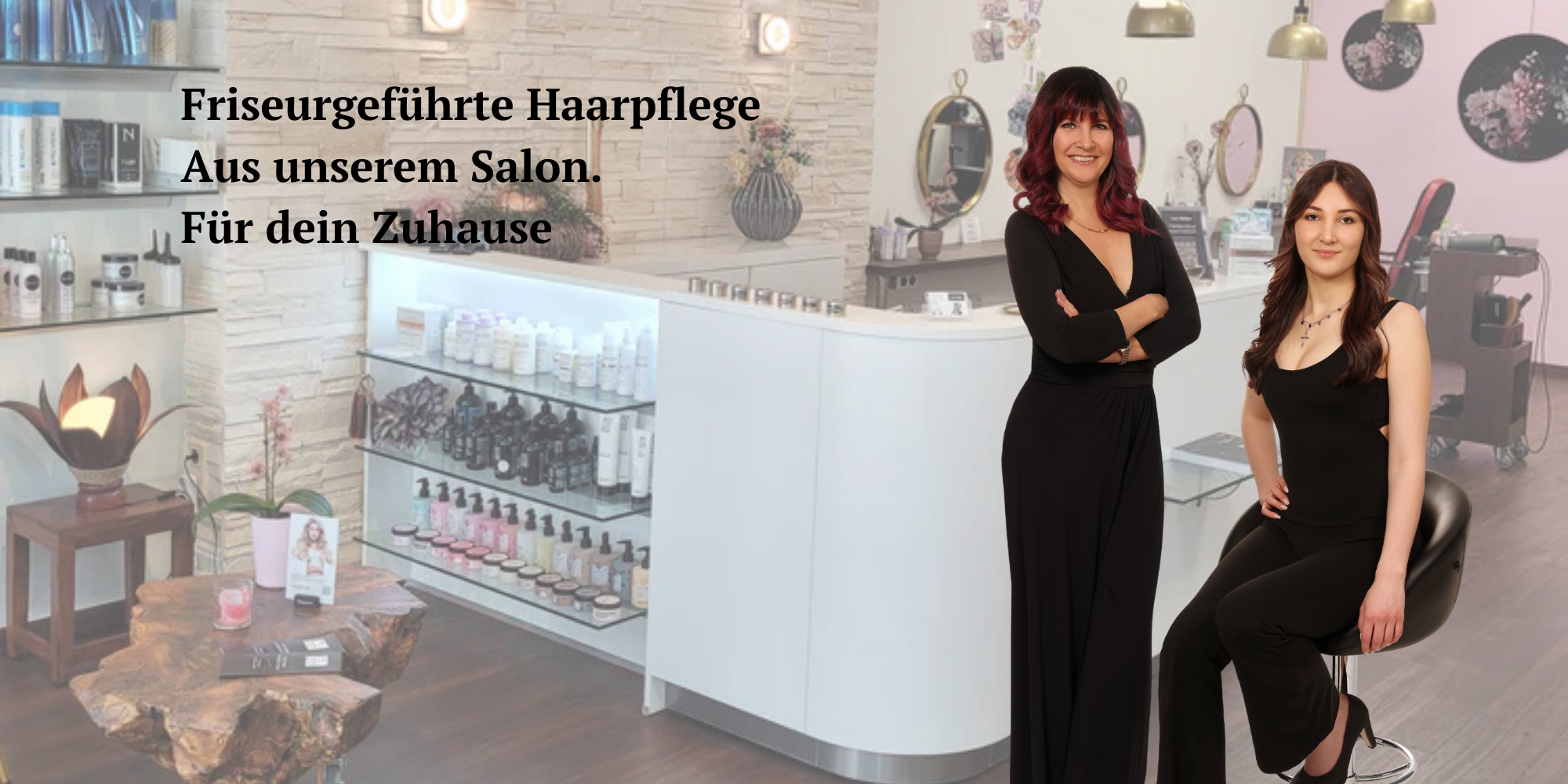 Bild vom Salon Lissi Weber in Schweinfurt mit Extensionsprofi Lissi Weber und Friseurmeisterin Sophie Weber