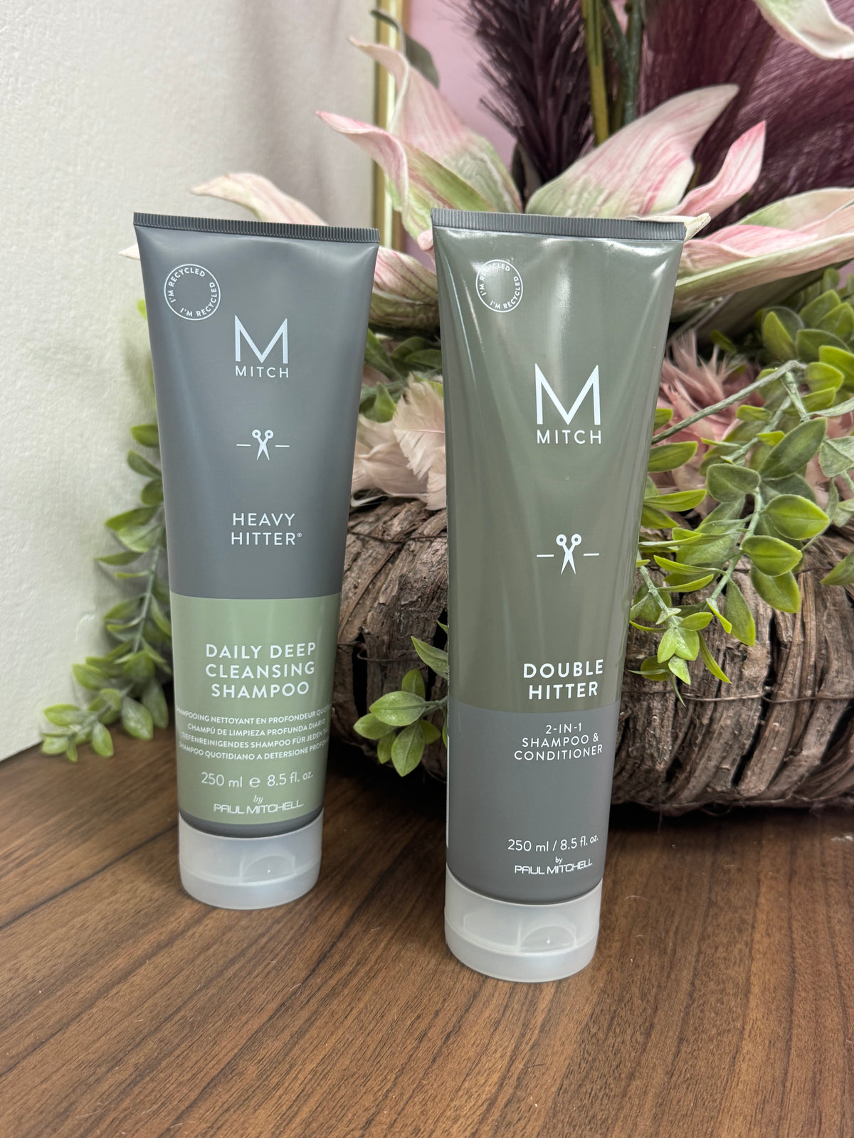 Paul Mitchell MITCH Heavy Hitter Daily Deep Cleansing Shampoo und Double Hitter 2-in-1 Shampoo & Conditioner für Männer