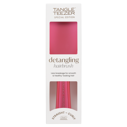Tangle Teezer Ultimate Detangler Chrome Pink Thrill, Detailansicht der zweistufigen Borsten – Tangle Teezer