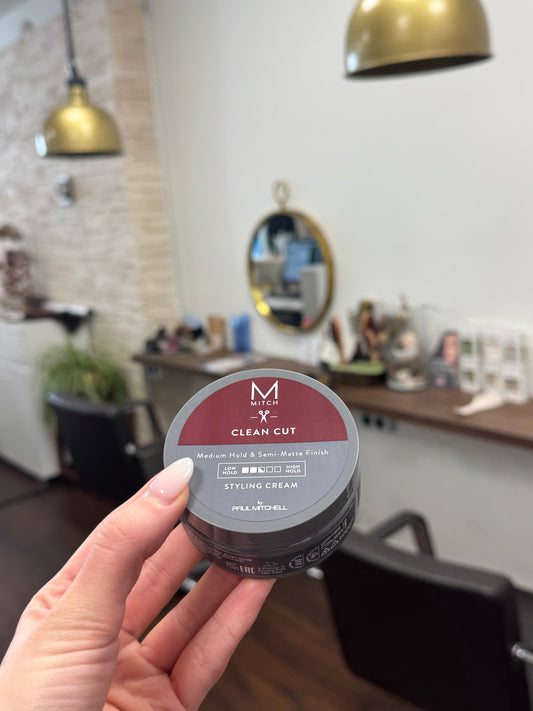 Paul Mitchell MITCH Clean Cut Medium Hold Styling Cream für flexibles Männerstyling mit semi-mattem Finish