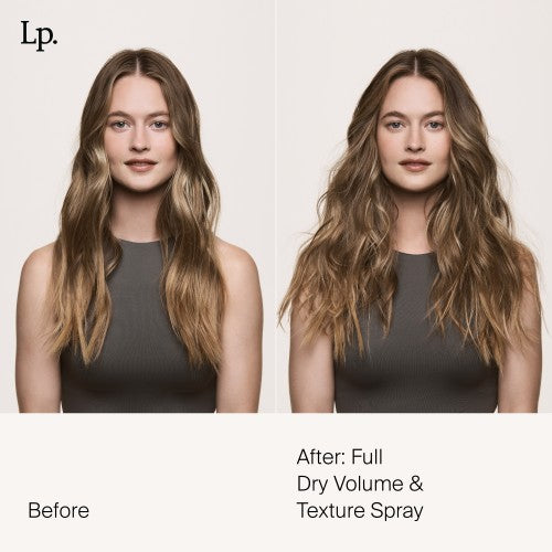 Living Proof Full Dry Volume and Texture Spray Vorher Nachher Vergleich feines Haar mit sichtbar mehr Volumen und Struktur – Living Proof