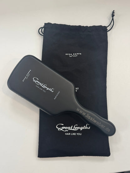 Great Lengths Paddle Brush mit Markenlogo und Aufbewahrungsbeutel, professionelle Haarbürste – Great Lengths