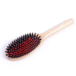 Great Lengths Retro Haarbürste aus Holz mit Wildschweinborsten – sanfte Pflege für Extensions & Naturhaar
