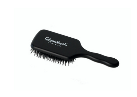 Acca Kappa Paddle Brush Black – große Echtholz-Haarbürste für Extensions & Haarpflege
