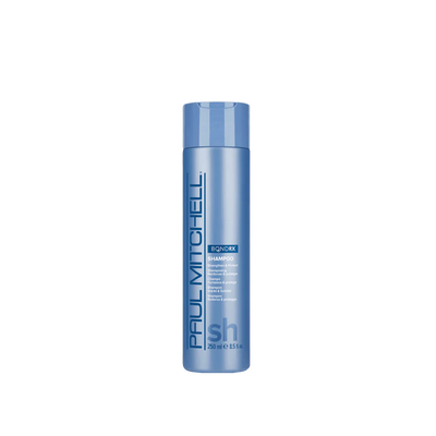 BOND RX Shampoo für blondiertes und strapaziertes Haar, blaue Shampoo-Flasche mit Bond Repair Technologie – Paul Mitchell