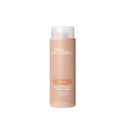 Paul Mitchell Color Protect Conditioner Farbschutz Conditioner für coloriertes Haar mit Glanz, Flasche freigestellt auf weißem Hintergrund – Paul Mitchell
