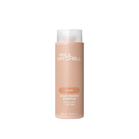Paul Mitchell Color Protect Shampoo Farbschutz Shampoo für coloriertes Haar, schützt vor dem Verblassen, Flasche freigestellt auf weißem Hintergrund – Paul Mitchell