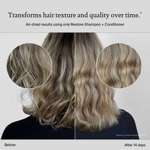 Living Proof Restore Pflege Vorher Nachher Vergleich Haarstruktur sichtbar verbessert nach 14 Tagen Anwendung – Living Proof