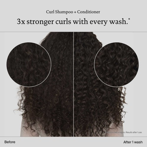 Living Proof Curl Pflege Vorher Nachher Vergleich Lockenstruktur vor Anwendung und nach einer Haarwäsche – Living Proof
