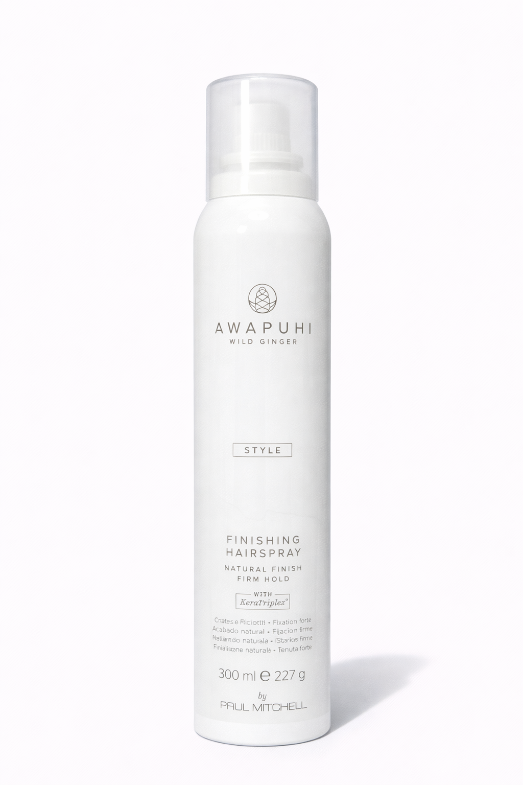 Finishing Hairspray natürlicher Halt auf weißem Hintergrund freigestellt – Paul Mitchell