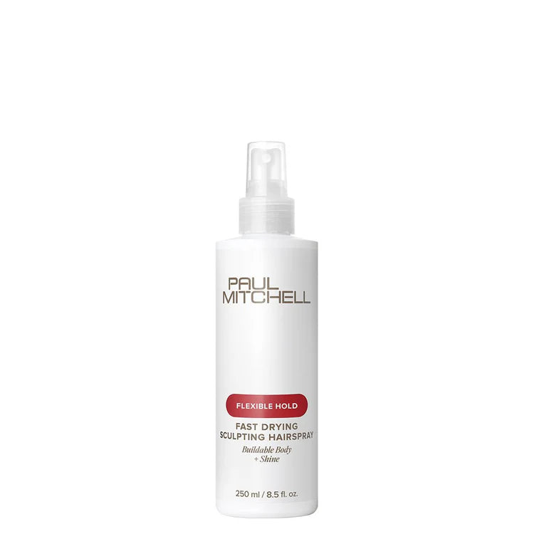 Paul Mitchell Fast Drying Sculpting Hairspray Flexible Hold Haarspray für flexiblen Halt und Glanz, weiße Flasche – Paul Mitchell