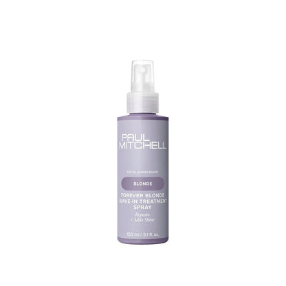 Paul Mitchell Forever Blonde Leave In Treatment Spray für blondiertes Haar, Sprayflasche freigestellt auf weißem Hintergrund – Paul Mitchell