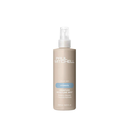 Paul Mitchell Awapuhi Moisture Mist Feuchtigkeitsspray für Haar und Haut, spendet Feuchtigkeit, beige Flasche freigestellt – Paul Mitchell