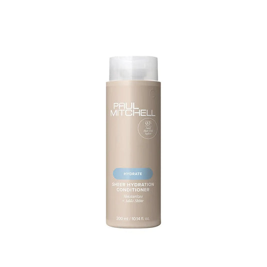 Paul Mitchell Sheer Hydration Conditioner Feuchtigkeitspflege für trockenes Haar mit Glanz, beige Flasche freigestellt – Paul Mitchell