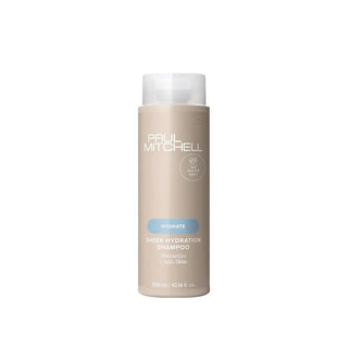 Paul Mitchell Sheer Hydration Shampoo Feuchtigkeitsshampoo für trockenes Haar mit Glanz, beige Flasche freigestellt – Paul Mitchell