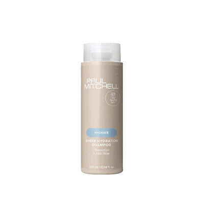 Paul Mitchell Sheer Hydration Shampoo Feuchtigkeitsshampoo für trockenes Haar mit Glanz, beige Flasche freigestellt – Paul Mitchell
