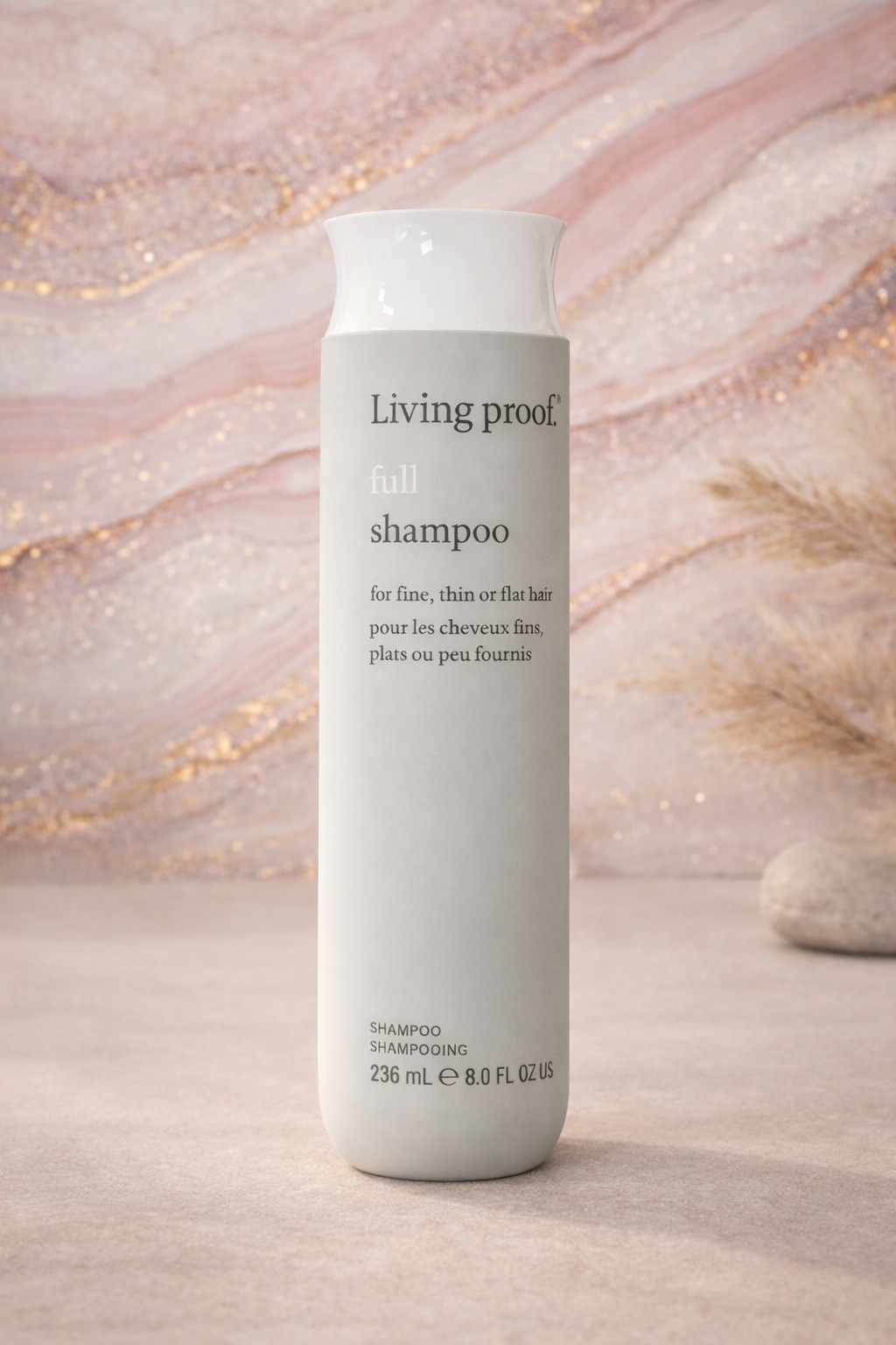 Living Proof Full Shampoo dekorativer Hintergrund mit ruhiger Farbwelt Bild 2 – Living Proof