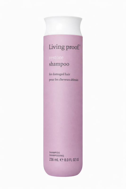 Living Proof Restore Shampoo weißer Hintergrund, Produkt freigestellt frontal – Living Proof