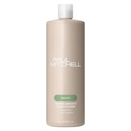 Super Smooth Conditioner Anti Frizz Pflegeconditioner in großer 1 Liter Salonflasche mit Pumpspender – Paul Mitchell