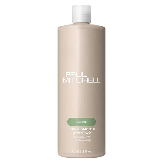 Super Smooth Shampoo gegen Frizz für widerspenstiges Haar, Produktflasche 1000 ml Vorderansicht, Paul Mitchell