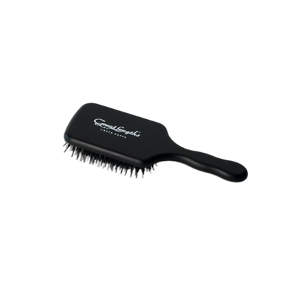 Acca Kappa Holzbürste für Extensions und Naturhaar, schwarze Paddle-Bürste aus Echtholz – Great Lengths